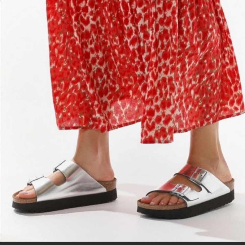 Birkenstock papillo silver NWT size 38